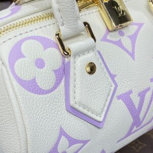 Replica Louis Vuitton Speedy Bandouliere 20 White Purple - best-selling designer handbag dupe