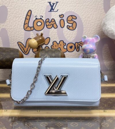 Replica Louis Vuitton Twist West Pochette Blue - high-accuracy replica luxury purse