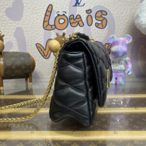 Replica Louis Vuitton Go-14 Full Black - authentic-look luxury purse replica