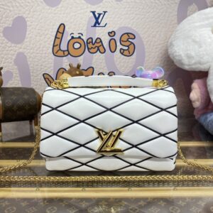 Replica Louis Vuitton Go-14-white - high-end fake designer purse