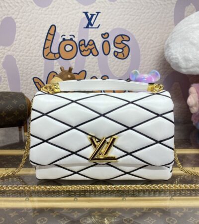 Replica Louis Vuitton Go-14-white - high-end fake designer purse