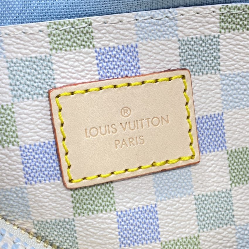 Replica Louis Vuitton Speedy Bandouliere 20 Green Grid - high-quality designer bag clone