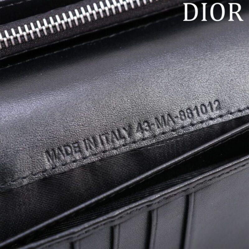 Replica Dior Long Jacquard Wallet Black - high-quality designer bag clone