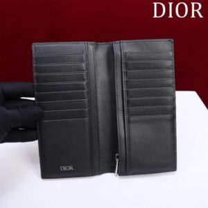 Replica Dior Long Jacquard Wallet White - high-end fake designer purse