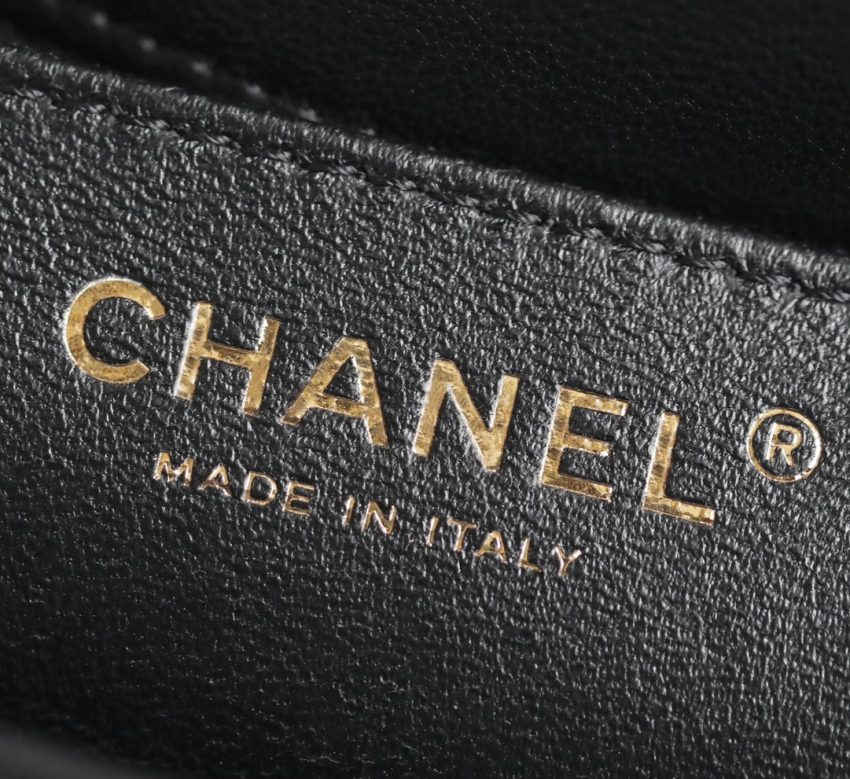 Replica CHANEL CF 19 cm Handle Black - premium 1:1 fake handbag model