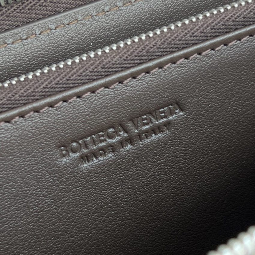 Replica Bottega Veneta Zip Long Wallet Brown&Black - ultra-realistic fake designer tote