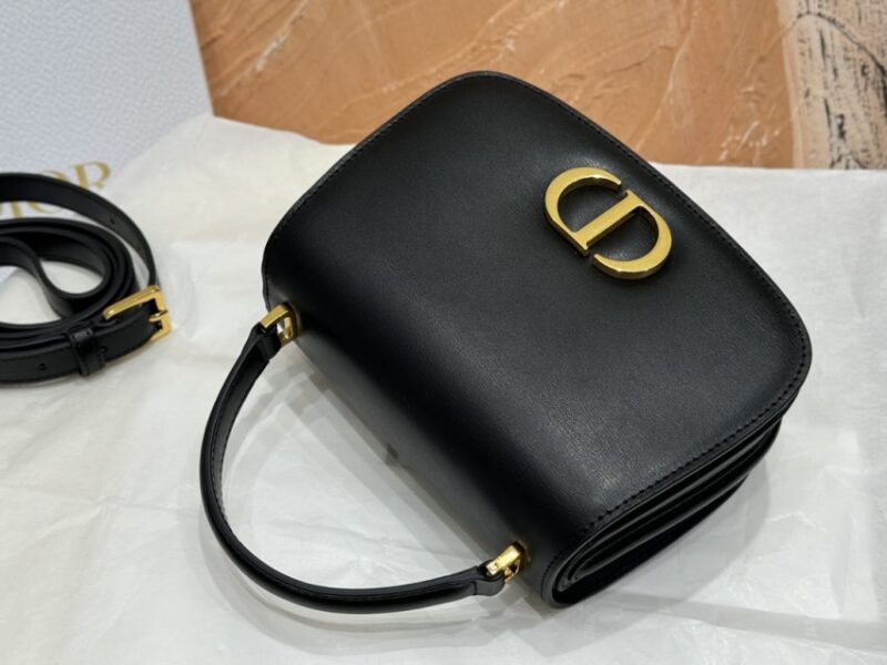 Replica Dior 30 Montaigne Avenue Top Handle Black - high-end fake designer purse