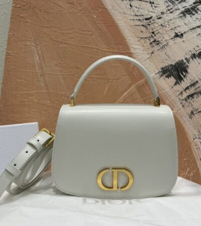 Replica Dior 30 Montaigne Avenue Top Handle White - premium 1:1 fake handbag model