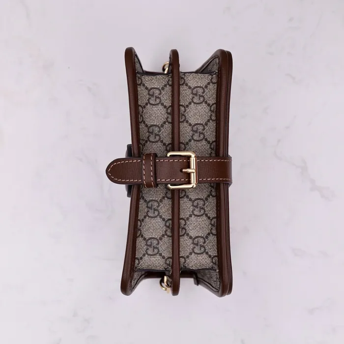 Replica GUCCI MINI CROSSBODY BAG WITH INTERLOCKING G - high-end fake designer purse