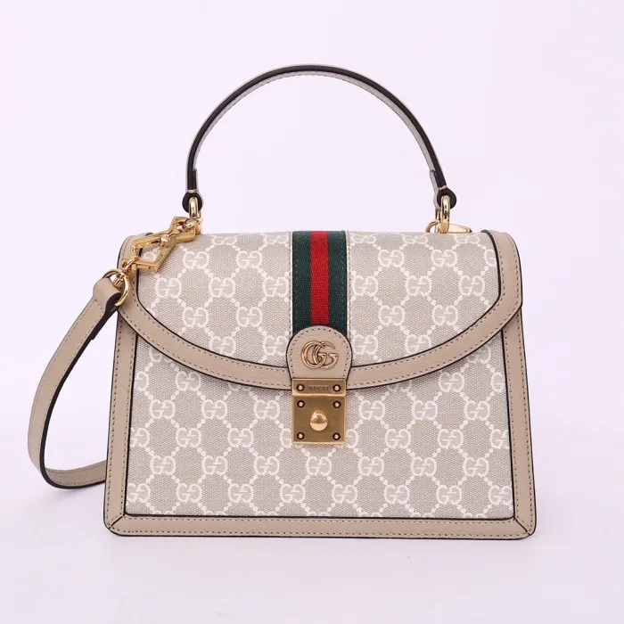 Replica GUCCI OPHIDIA SMALL TOP HANDLE BAG WITH WEB - ultra-realistic fake designer tote