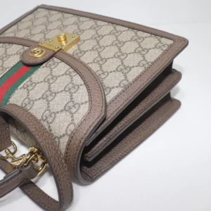 Replica GUCCI OPHIDIA SMALL TOP HANDLE BAG WITH WEB - best-selling designer handbag dupe