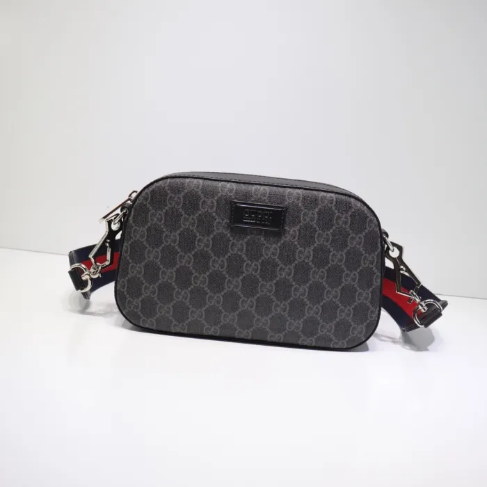 Replica GUCCI BLACK CROSSBODY BAG - high-end fake designer purse