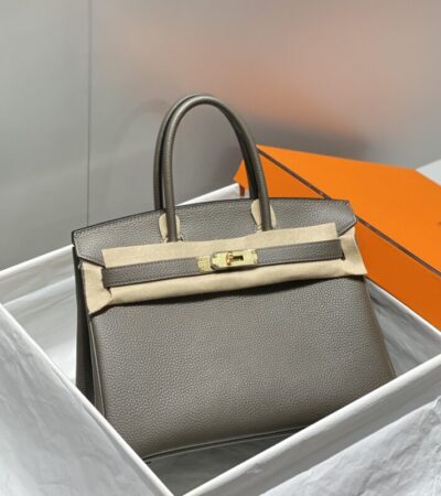 Replica Hermes Birkin 8F Etain - premium 1:1 fake handbag model