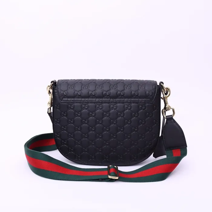 Replica GUCCI Supreme Monogram Web Medium Padlock Messenger Shoulder Bag - near-authentic luxury replica handbag