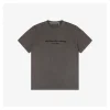 Alexander Wang Glitter Micro Logo Letter Print T-Shirt (Dark Grey/Grey)