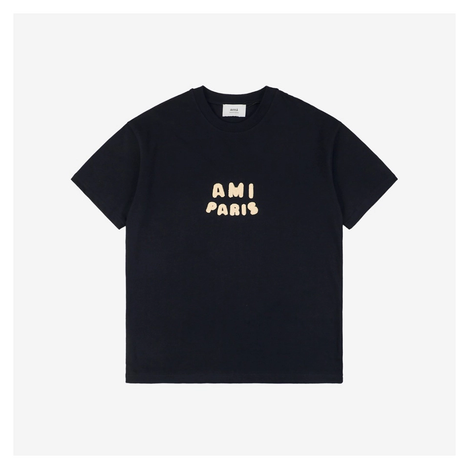 Ami Playful Alphabet Patchwork Embroidery T-Shirt