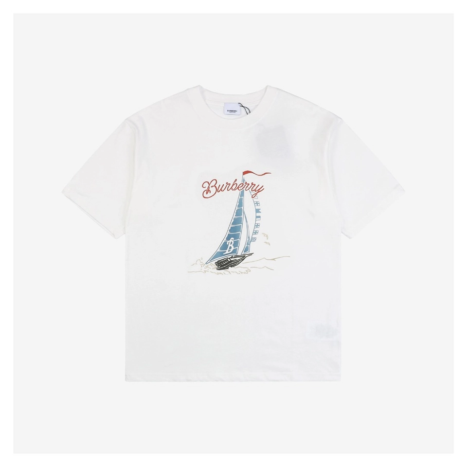 BBry B-Letter Sailboat Print T-Shirt