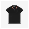 BBry BT Round Patch Mini Letter Piqué Polo Shirt (Black/White)