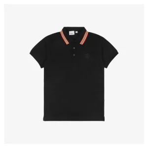 BBry BT Round Patch Mini Letter Piqué Polo Shirt