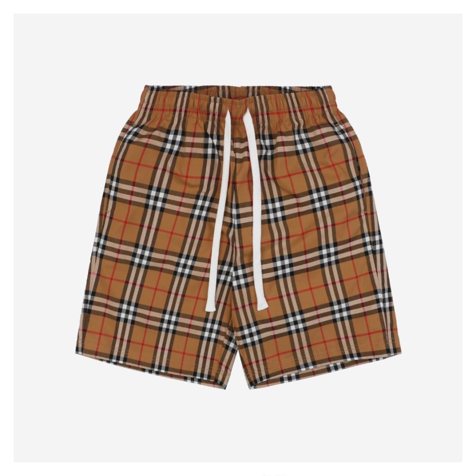BBry Classic Check Drawstring Shorts