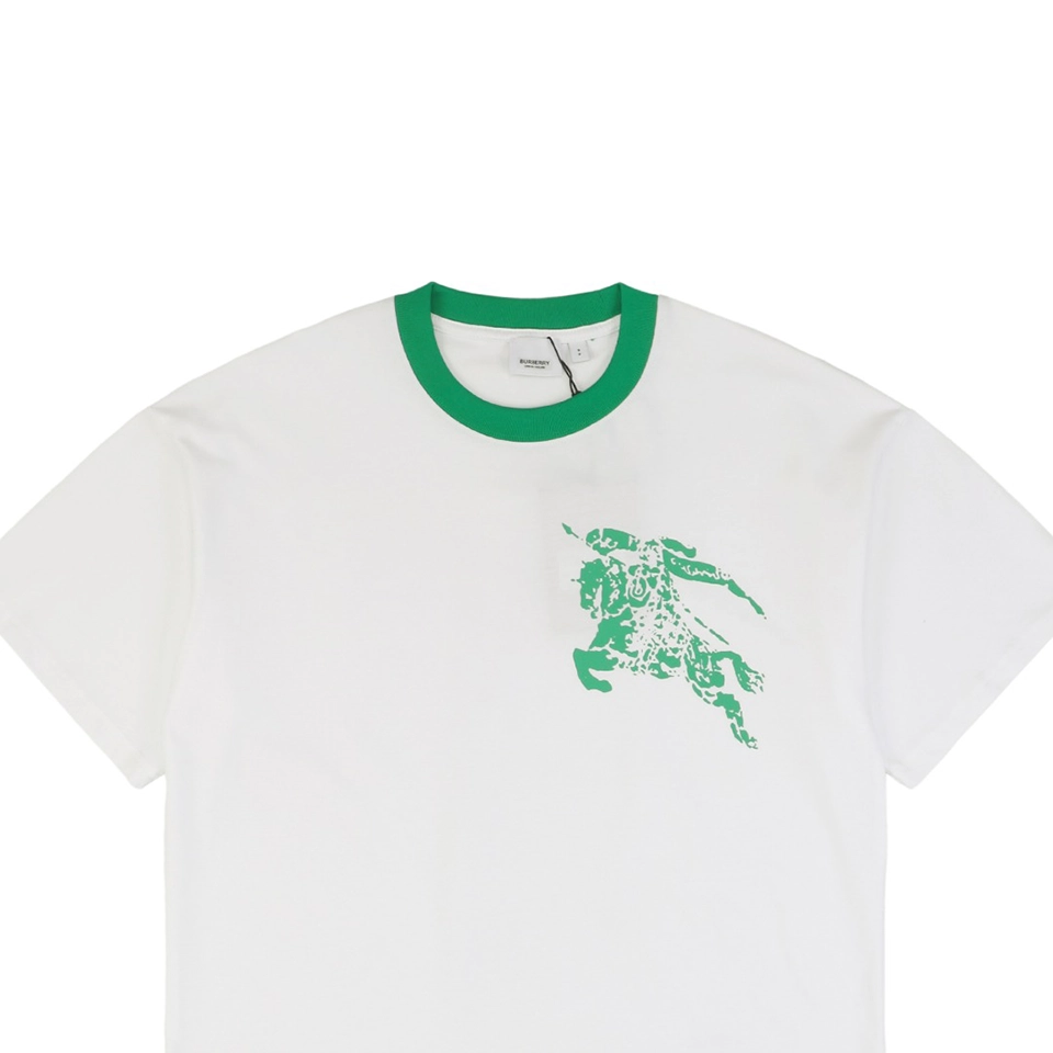 BBry Contrast Collar Equestrian Knight Logo Print T-Shirt2.jpeg