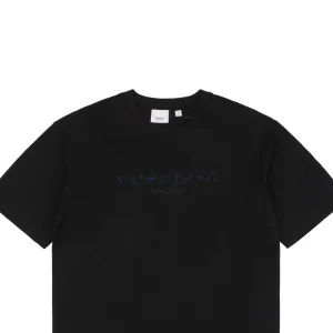 BBry Cutout Letter & Equestrian Appliqué T-Shirt Black