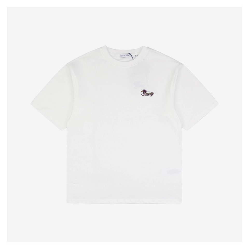 BBry Duck & Letter Embroidered T-Shirt