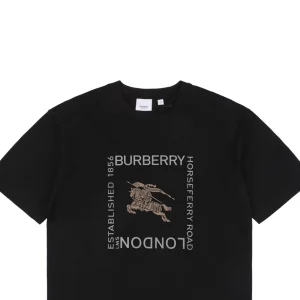 BBry Framed Letter & Knight Emblem Graphic T-Shirt Black