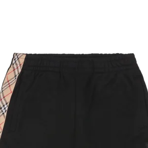 BBry Knight Crest Embroidery Check Tape Cotton Shorts