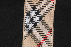 BBry Knight Crest Embroidery Check Tape Cotton Shorts8.jpeg