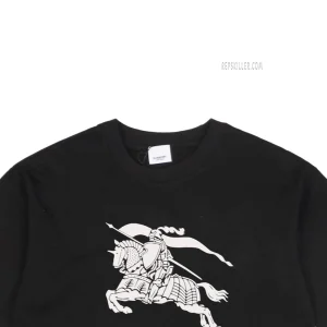 BBry Large Equestrian Knight Logo Print T-Shirt10.jpeg