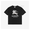 BBry Large Equestrian Knight Logo Print T-Shirt (Black/White)