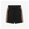 BBry Side Stripe Check Tape Shorts