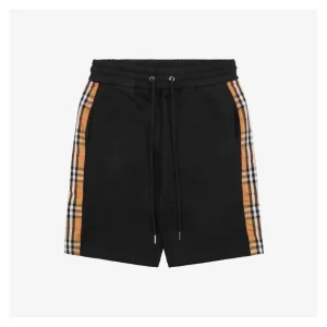 BBry Side Stripe Check Tape Shorts