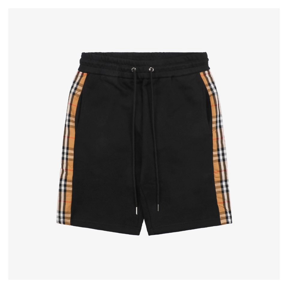 BBry Side Stripe Check Tape Shorts