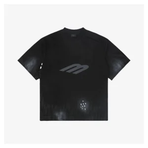 Balenciaga Distressed 3B Letter Print T-Shirt
