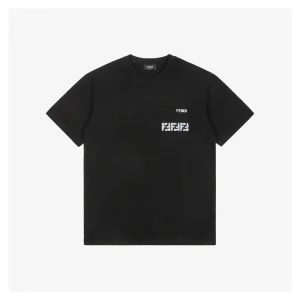 F Embossed FF Logo Pocket Patch T-Shirt