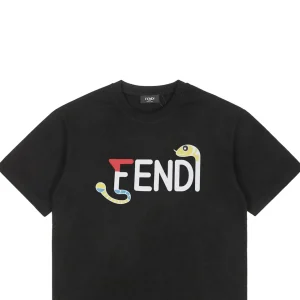 F Snake-Shaped Letter Graphic Print T-Shirt12.jpeg