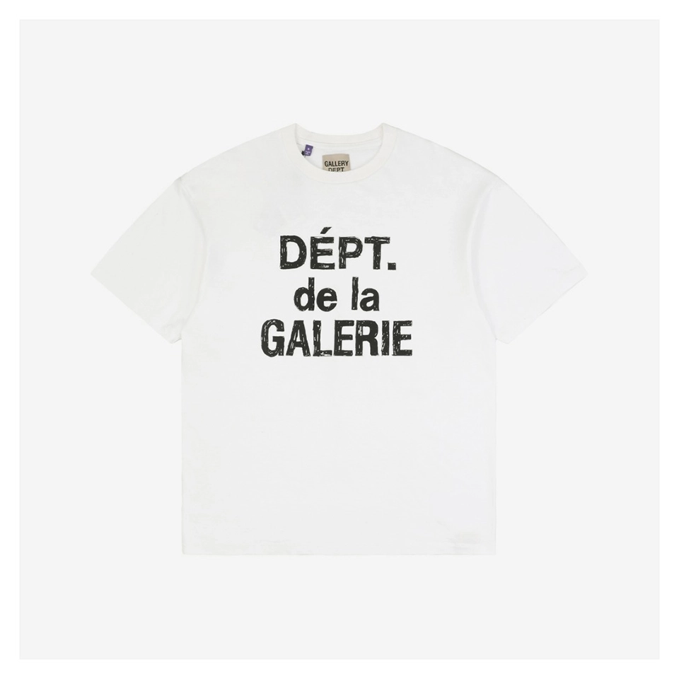 Gallery Dept Sketch-Style French Lettering Print T-Shirt