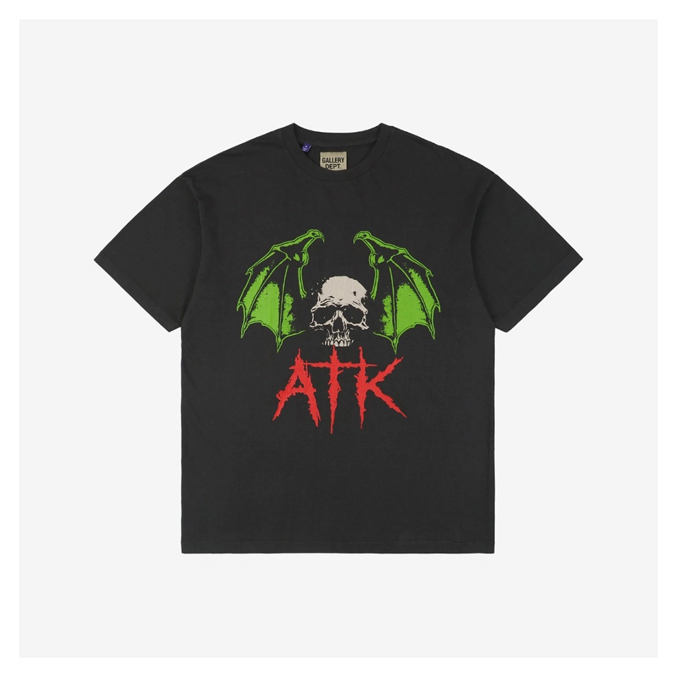 Gallery Dept Skull Bat Graphic T-Shirt