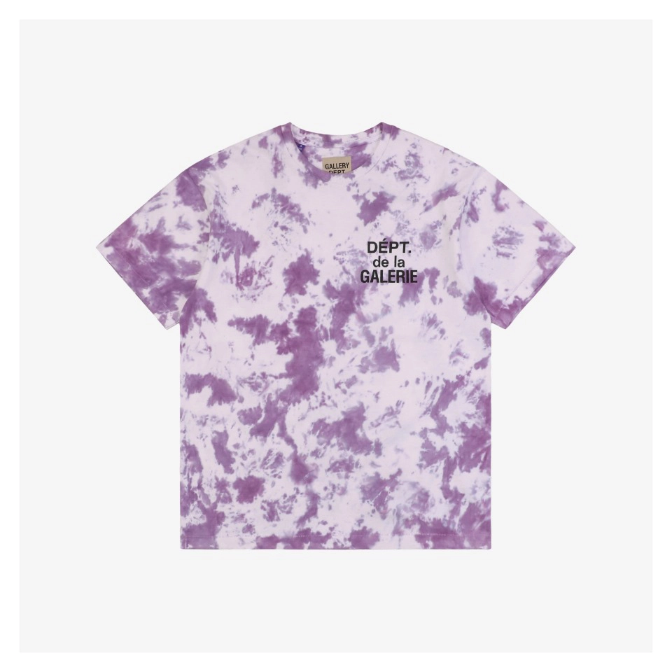 Gallery Dept Tie-Dye French Lettering Graphic T-Shirt