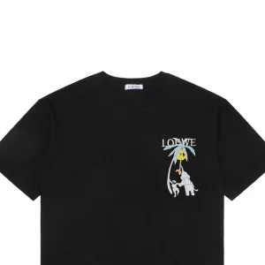 L Banana Tree & Elephant Embroidered T-Shirt12.jpeg
