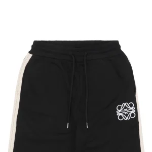 L Braided Webbing Floral Logo Embroidered Shorts