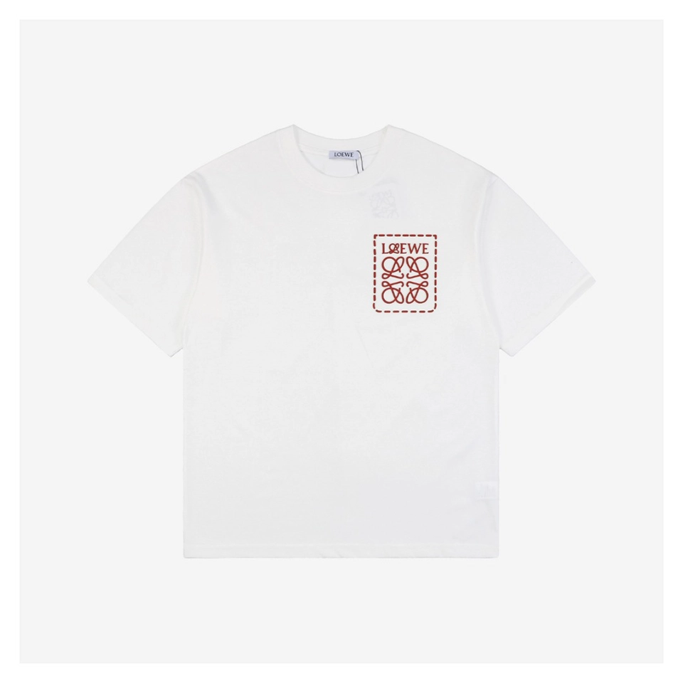 L Dotted Floral Logo Heat-Sealed T-Shirt