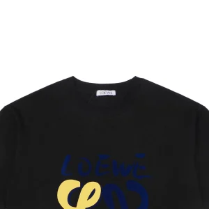 L Graffiti Floral Logo Flocked Paint T-Shirt10.jpeg