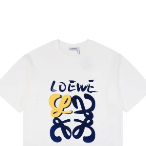 L Graffiti Floral Logo Flocked Paint T-Shirt2.jpeg