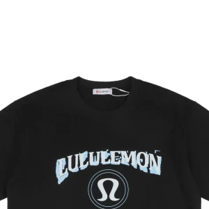 Lululemon Arc Logo Minimal Branding T-Shirt Black