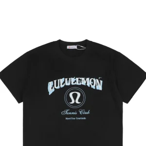 Lululemon Arc Logo Minimal Branding T-Shirt Black