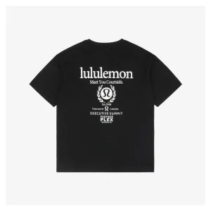 Lululemon Wheat Crest Logo Reveal Print T-Shirt