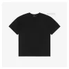 MLB Asymmetric NY Logo Embroidered T-Shirt (Black/White)